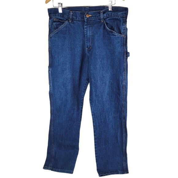 Round House Jeans Vintage Round House Carpenter Blue Jeans Mens 34